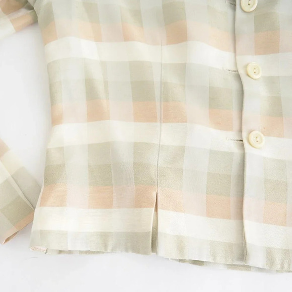 Vintage Sheri Martin New York made in U.S.A. Three  Button Checker Blazer 8 - Picture 9 of 13